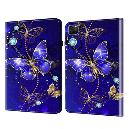 For iPad Air 11 2024 / Pro 11 2022 Crystal Texture Painted Leather Tablet Case(Diamond Butterflies) - iPad Pro 11 (2022/2021) Cases by PMC Jewellery | Online Shopping South Africa | PMC Jewellery | Buy Now Pay Later Mobicred