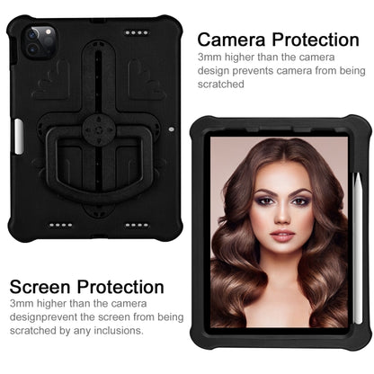 For iPad Air 11 2024 Shield 360 Rotation Handle EVA Shockproof PC Tablet Case(Black) - iPad Air 11 2024 Cases by PMC Jewellery | Online Shopping South Africa | PMC Jewellery | Buy Now Pay Later Mobicred