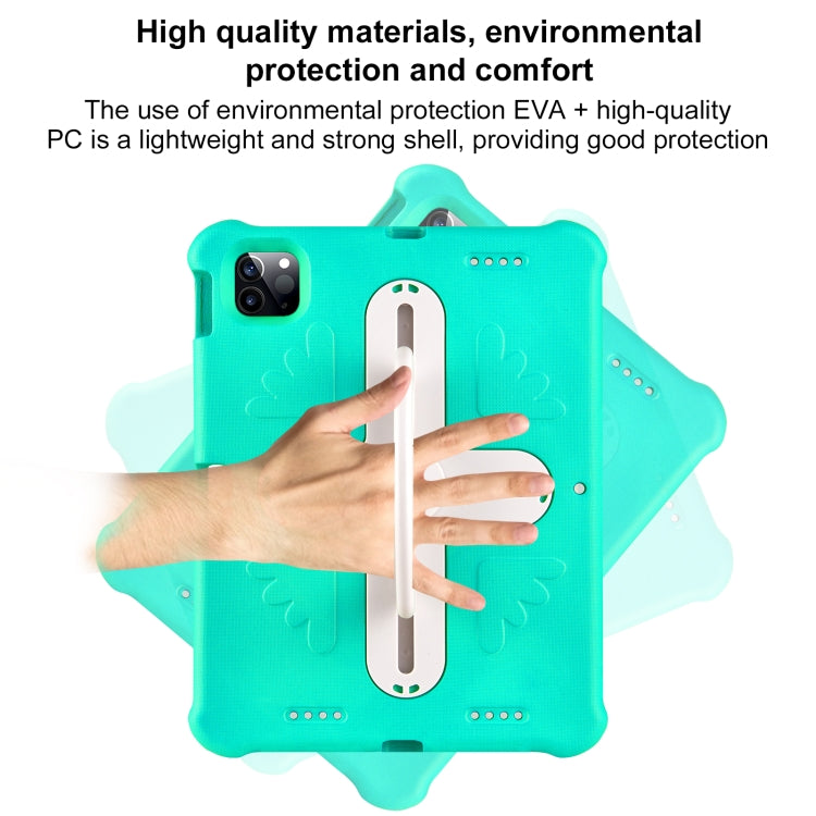 For iPad Air 11 2024  / 2025 Shield 360 Rotation Handle EVA Shockproof PC Tablet Case(Mint Green Beige) - iPad Air 11 2025 / 2024 Cases by PMC Jewellery | Online Shopping South Africa | PMC Jewellery | Buy Now Pay Later Mobicred