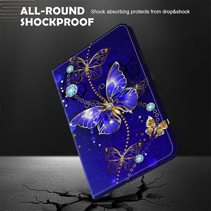 For Samsung Galaxy Tab S9 / S9 FE Crystal Texture Painted Leather Tablet Case(Diamond Butterflies) - Galaxy Tab S9 FE by PMC Jewellery | Online Shopping South Africa | PMC Jewellery | Buy Now Pay Later Mobicred