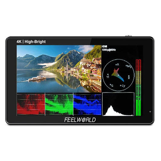 FEELWORLD LUT5E 5.5 inch High Bright 1600nit Touch Screen DSLR Camera Field Monitor F970 External Power and Install Kit 4K HDMI 1920X1080 IPS Panel(Black) - On-camera Monitors by FEELWORLD | Online Shopping South Africa | PMC Jewellery | Buy Now Pay Later Mobicred