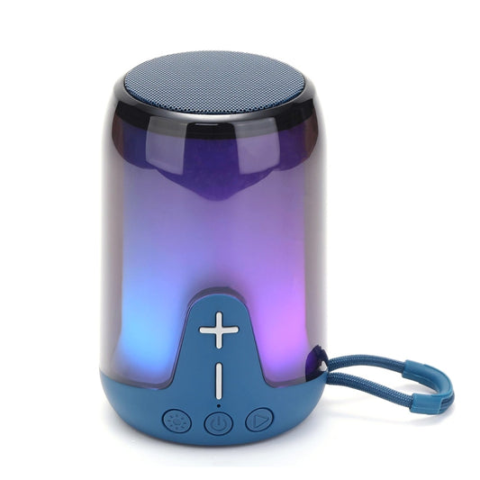 T&G TG-652 Portable RGB Light Transparent Bluetooth Speaker(Blue) - Desktop Speaker by T&G | Online Shopping South Africa | PMC Jewellery | Buy Now Pay Later Mobicred