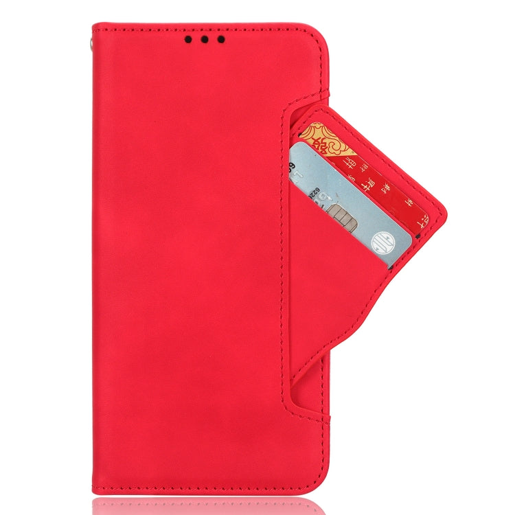 For Doogee X98 Skin Feel Calf Texture Card Slots Leather Phone Case(Red) - Doogee Cases by PMC TechLife | Online Shopping South Africa | PMC TechLife | Buy Now Pay Later Mobicred