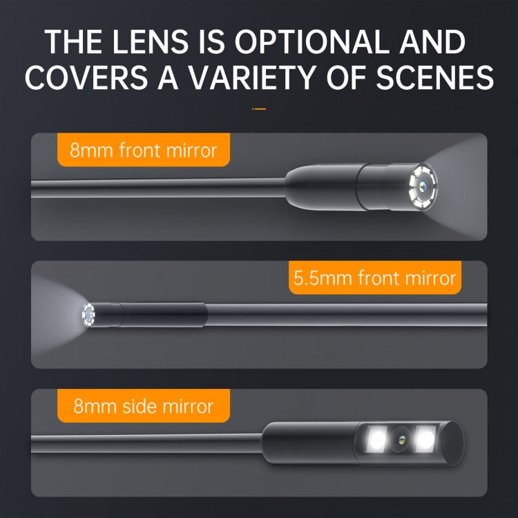 P200 8mm Front Lenses Integrated Industrial Pipeline Endoscope with 4.3 inch Screen, Spec:20m Tube -  by PMC Jewellery | Online Shopping South Africa | PMC Jewellery | Buy Now Pay Later Mobicred