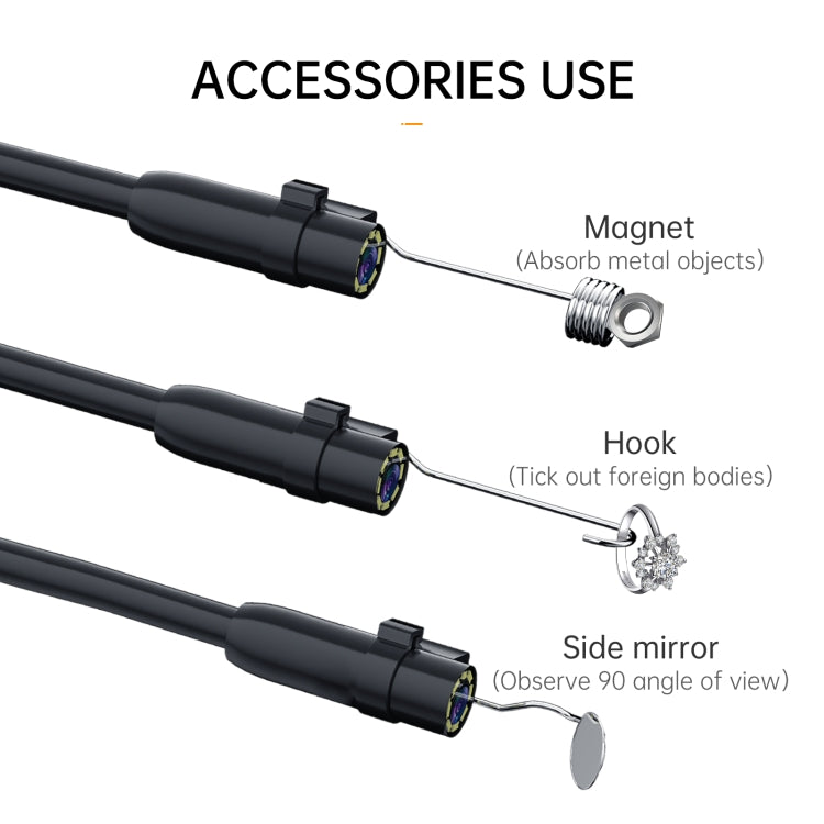 P200 8mm Front Lenses Detachable Industrial Pipeline Endoscope with 4.3 inch Screen, Spec:5m Tube -  by PMC Jewellery | Online Shopping South Africa | PMC Jewellery | Buy Now Pay Later Mobicred