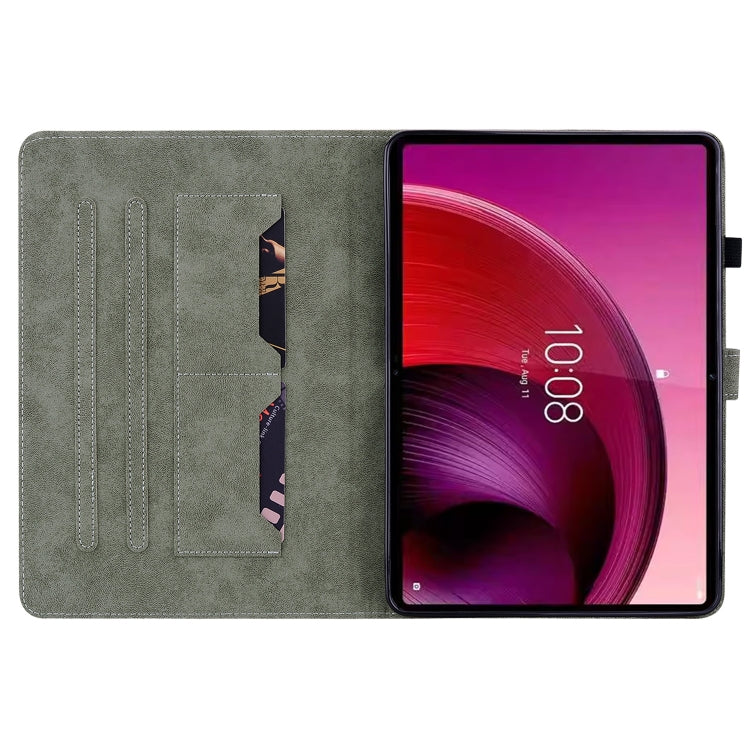 For Lenovo Tab M11/Xiaoxin Pad 11 2024 Tiger Pattern Flip Leather Tablet Case(Purple) - Lenovo by PMC Jewellery | Online Shopping South Africa | PMC Jewellery | Buy Now Pay Later Mobicred