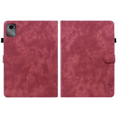 For Lenovo Tab M11/Xiaoxin Pad 11 2024 Tiger Pattern Flip Leather Tablet Case(Red) - Lenovo by PMC Jewellery | Online Shopping South Africa | PMC Jewellery | Buy Now Pay Later Mobicred