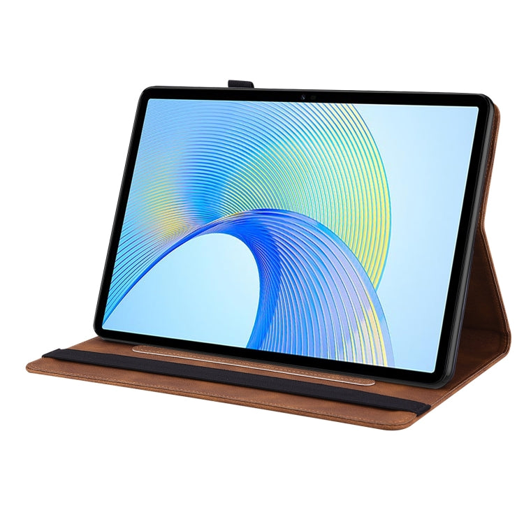For Honor Pad X8 Pro/X9 Butterfly Flower Embossed Leather Tablet Case(Brown) - Honor by PMC TechLife | Online Shopping South Africa | PMC TechLife | Buy Now Pay Later Mobicred