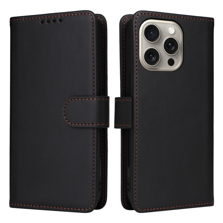 For iPhone 15 Pro Max BETOPNICE BN-005 2 in 1 Detachable Imitate Genuine Leather Phone Case(Black) - iPhone 15 Pro Max Cases by BETOPNICE | Online Shopping South Africa | PMC Jewellery | Buy Now Pay Later Mobicred