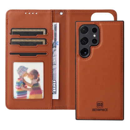 For Samsung Galaxy S24 Ultra 5G BETOPNICE BN-005 2 in 1 Detachable Imitate Genuine Leather Phone Case(Brown) - Galaxy S24 Ultra 5G Cases by BETOPNICE | Online Shopping South Africa | PMC Jewellery | Buy Now Pay Later Mobicred