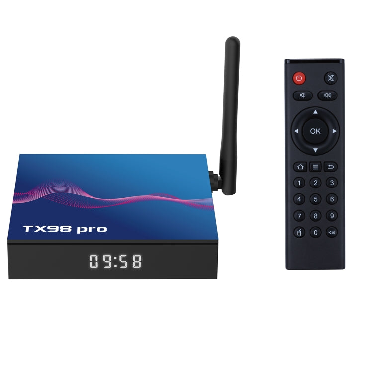 TX98 Pro 4K Ultra HD Android 12.0 Smart TV Box with Remote Control, 4GB+32GB, Allwinner H618 Quad-Core(EU Plug) - Others by PMC Jewellery | Online Shopping South Africa | PMC Jewellery | Buy Now Pay Later Mobicred