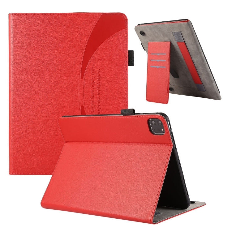 For iPad Pro 11 2024 Litchi Texture Leather Sucker Tablet Case(Red) - iPad Pro 11 2024 Cases by PMC Jewellery | Online Shopping South Africa | PMC Jewellery | Buy Now Pay Later Mobicred