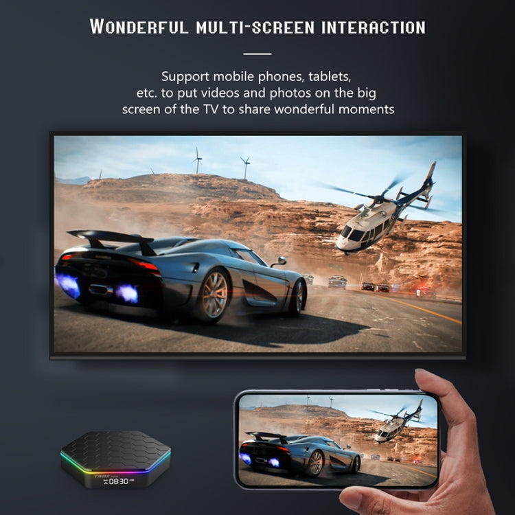 T95Z Plus 8K WiFi6 Android 12.0 Smart TV Box with Remote Control, 4GB+32GB, Allwinner H618 Quad-Core(UK Plug) - Others by PMC Jewellery | Online Shopping South Africa | PMC Jewellery | Buy Now Pay Later Mobicred