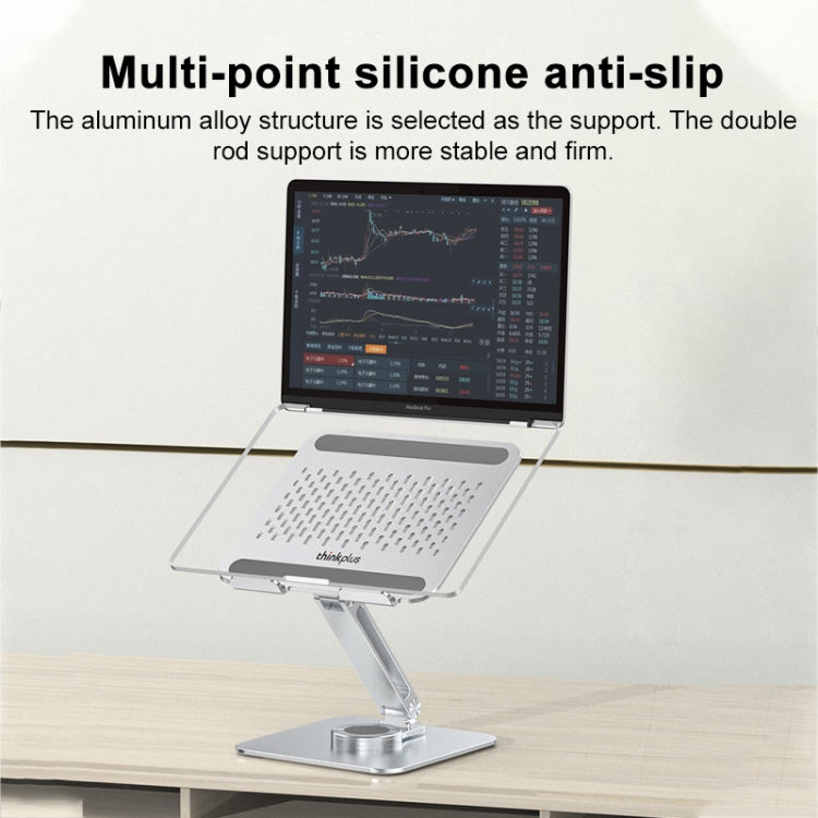 Lenovo Thinkplus Desktop Laptop Holder L30 Upgrade(Silver) - Laptop Stand by Lenovo | Online Shopping South Africa | PMC Jewellery | Buy Now Pay Later Mobicred