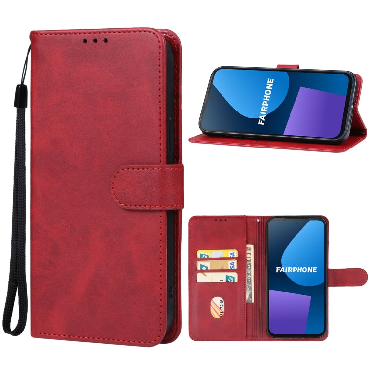 For Fairphone 5 Leather Phone Case(Red) - More Brand by PMC Jewellery | Online Shopping South Africa | PMC Jewellery | Buy Now Pay Later Mobicred