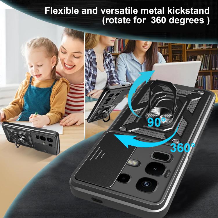For Infinix Note 50x Sliding Camera Cover Design TPU+PC Phone Case(Red) - free shipping - PMC TechLife - Order now!