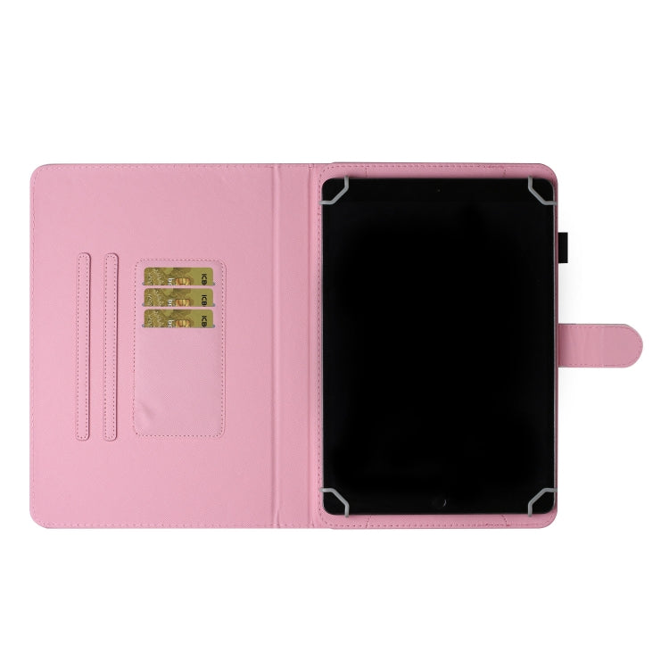 For 8 inch Universal Tablet PC Colored Drawing Pattern Horizontal Flip PU Leather Case with Holder & Card Slot(Starry Cat) - 8 inch by PMC TechLife | Online Shopping South Africa | PMC TechLife | Buy Now Pay Later Mobicred