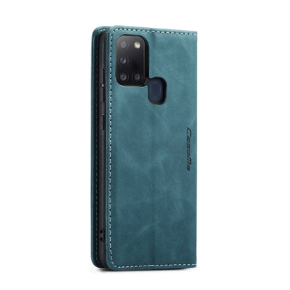 For Samsung Galaxy A21S CaseMe-013 Multifunctional Retro Frosted Horizontal Flip Leather Case with Card Slot & Holder & Wallet(Blue) - Galaxy Phone Cases by CaseMe | Online Shopping South Africa | PMC Jewellery | Buy Now Pay Later Mobicred