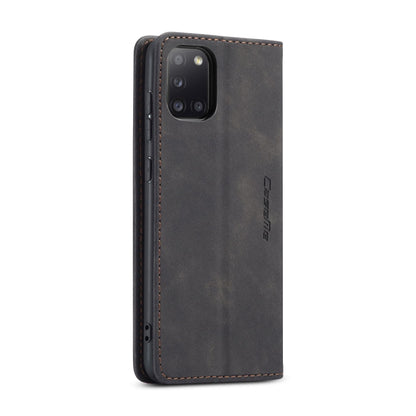 For Samsung Galaxy A31 CaseMe-013 Multifunctional Retro Frosted Horizontal Flip Leather Case with Card Slot & Holder & Wallet(Black) - Galaxy Phone Cases by CaseMe | Online Shopping South Africa | PMC Jewellery | Buy Now Pay Later Mobicred