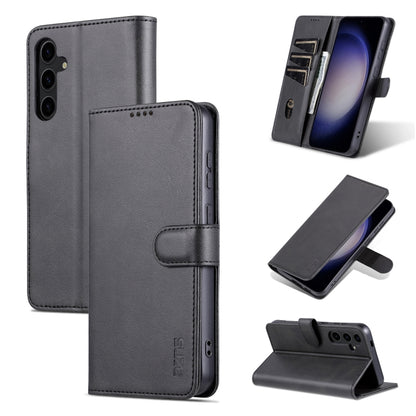 For Samsung Galaxy S24+ 5G AZNS Skin Feel Calf Texture Flip Leather Phone Case(Black) - Galaxy S24+ 5G Cases by AZNS | Online Shopping South Africa | PMC Jewellery | Buy Now Pay Later Mobicred