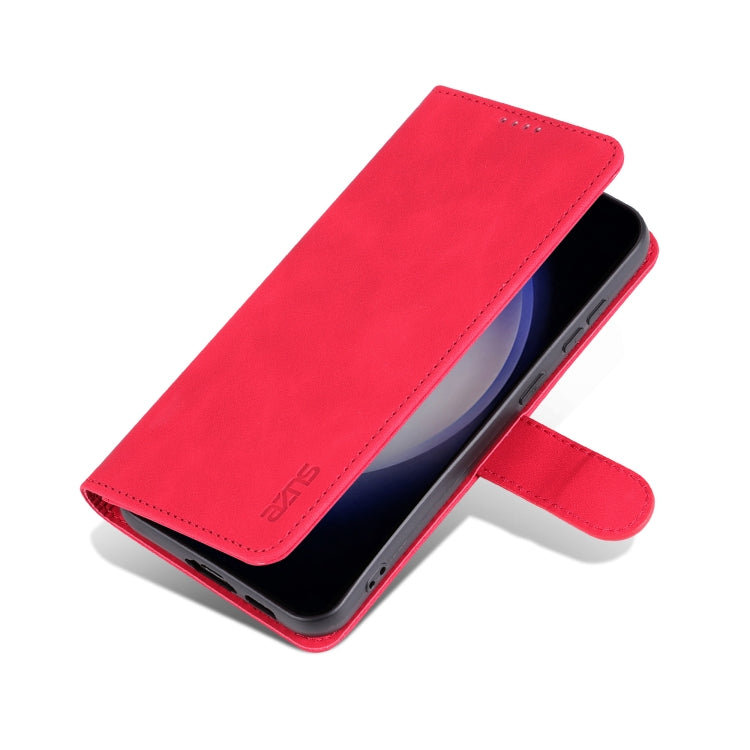 For Samsung Galaxy S24+ 5G AZNS Skin Feel Calf Texture Flip Leather Phone Case(Red) - Galaxy S24+ 5G Cases by AZNS | Online Shopping South Africa | PMC Jewellery | Buy Now Pay Later Mobicred