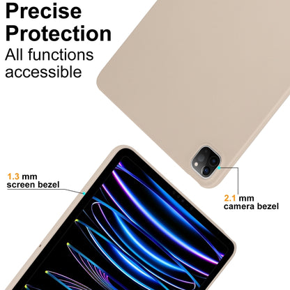 For iPad Air 11 2024 / 2025 Oil Spray Skin-friendly TPU Tablet Case(Milk White) - iPad Air 11 2025 / 2024 Cases by PMC Jewellery | Online Shopping South Africa | PMC Jewellery | Buy Now Pay Later Mobicred