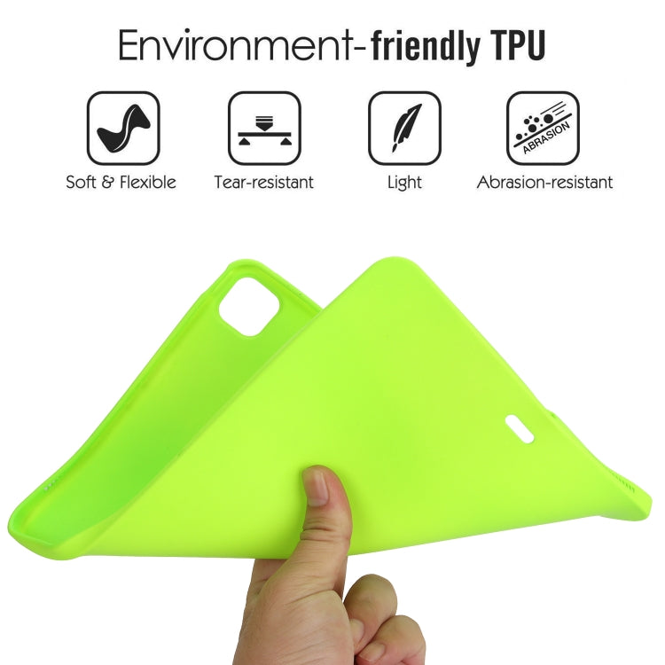 For iPad Air 11 2024 / 2025 Oil Spray Skin-friendly TPU Tablet Case(Fluorescent Green) - iPad Air 11 2025 / 2024 Cases by PMC Jewellery | Online Shopping South Africa | PMC Jewellery | Buy Now Pay Later Mobicred