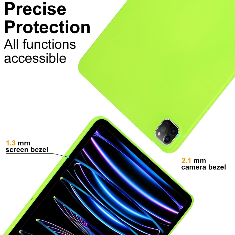 For iPad Air 13 2024 / Air 13 2025 Oil Spray Skin-friendly TPU Tablet Case(Fluorescent Green) - iPad Air 13 2025 / 2024 Cases by PMC Jewellery | Online Shopping South Africa | PMC Jewellery | Buy Now Pay Later Mobicred