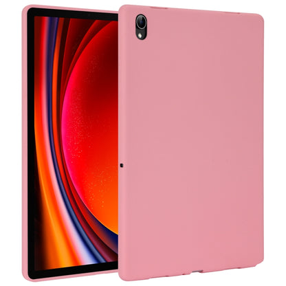 For Samsung Galaxy Tab S9 Oil Spray Skin-friendly TPU Tablet Case(Pink) - Galaxy Tab S9 Cases by PMC Jewellery | Online Shopping South Africa | PMC Jewellery | Buy Now Pay Later Mobicred