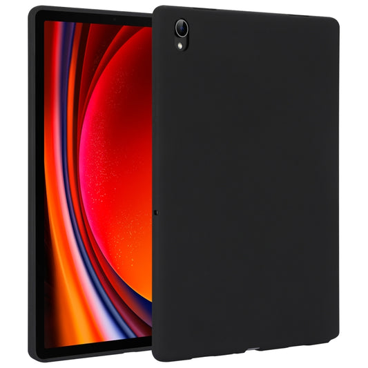 For Samsung Galaxy Tab S9 Oil Spray Skin-friendly TPU Tablet Case(Black) - Galaxy Tab S9 Cases by PMC Jewellery | Online Shopping South Africa | PMC Jewellery | Buy Now Pay Later Mobicred