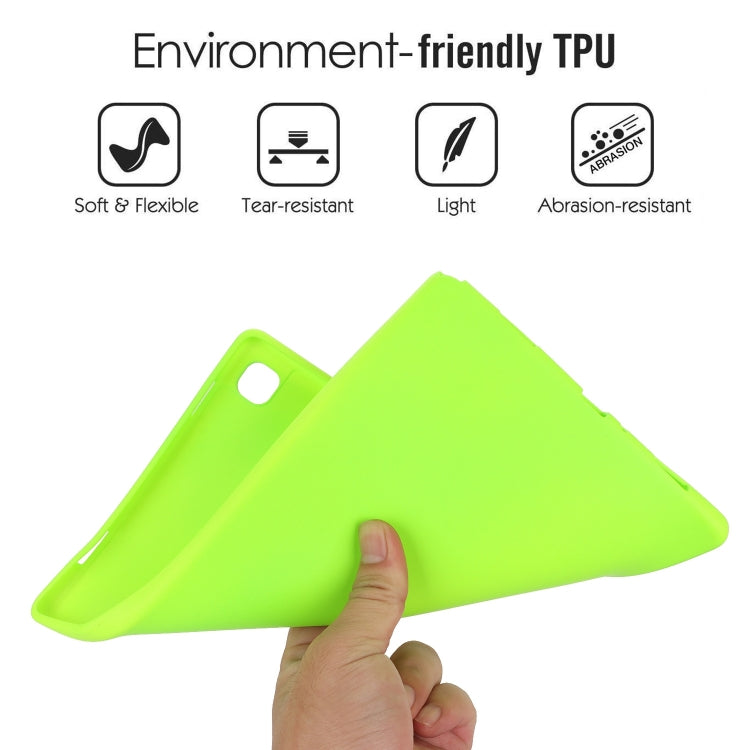 For Samsung Galaxy Tab S9 Oil Spray Skin-friendly TPU Tablet Case(Fluorescent Green) - Galaxy Tab S9 Cases by PMC Jewellery | Online Shopping South Africa | PMC Jewellery | Buy Now Pay Later Mobicred