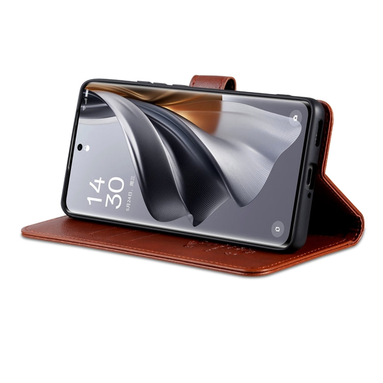 For Xiaomi Redmi K70 / K70 Pro AZNS Sheepskin Texture Flip Leather Phone Case(Brown) - K70 Pro Cases by AZNS | Online Shopping South Africa | PMC Jewellery | Buy Now Pay Later Mobicred