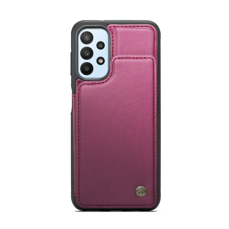 For Samsung Galaxy A23 CaseMe C22 Card Slots Holder RFID Anti-theft Phone Case(Wine Red) - Galaxy Phone Cases by CaseMe | Online Shopping South Africa | PMC Jewellery | Buy Now Pay Later Mobicred