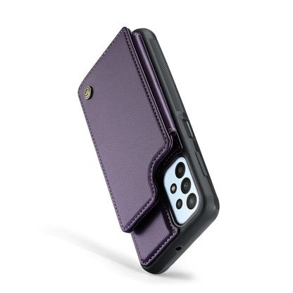 For Samsung Galaxy A23 CaseMe C22 Card Slots Holder RFID Anti-theft Phone Case(Purple) - Galaxy Phone Cases by CaseMe | Online Shopping South Africa | PMC Jewellery | Buy Now Pay Later Mobicred