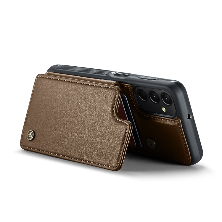 For Samsung Galaxy A24 4G CaseMe C22 Card Slots Holder RFID Anti-theft Phone Case(Brown) - Galaxy Phone Cases by CaseMe | Online Shopping South Africa | PMC Jewellery | Buy Now Pay Later Mobicred