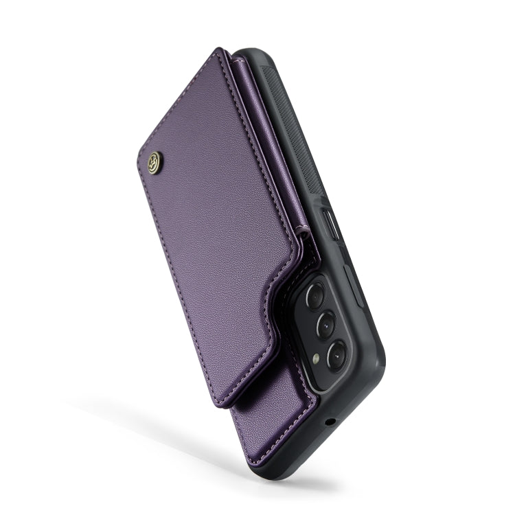 For Samsung Galaxy A24 4G CaseMe C22 Card Slots Holder RFID Anti-theft Phone Case(Purple) - Galaxy Phone Cases by CaseMe | Online Shopping South Africa | PMC Jewellery | Buy Now Pay Later Mobicred