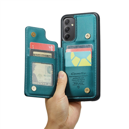 For Samsung Galaxy A34 5G CaseMe C22 Card Slots Holder RFID Anti-theft Phone Case(Blue Green) - Galaxy Phone Cases by CaseMe | Online Shopping South Africa | PMC Jewellery | Buy Now Pay Later Mobicred