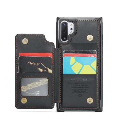 For Samsung Galaxy Note10+ 5G CaseMe C22 Card Slots Holder RFID Anti-theft Phone Case(Black) - Galaxy Phone Cases by CaseMe | Online Shopping South Africa | PMC Jewellery | Buy Now Pay Later Mobicred