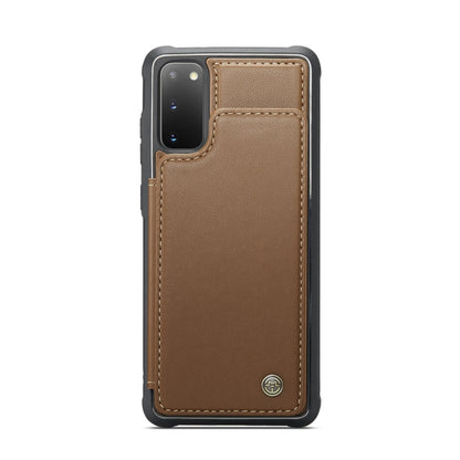 For Samsung Galaxy S20 CaseMe C22 Card Slots Holder RFID Anti-theft Phone Case(Brown) - Galaxy Phone Cases by CaseMe | Online Shopping South Africa | PMC Jewellery | Buy Now Pay Later Mobicred