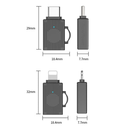 USB to USB-C / Type-C Multifunction Travel Case Shape Apapter(Silver) - Converter & Adapter by PMC Jewellery | Online Shopping South Africa | PMC Jewellery | Buy Now Pay Later Mobicred