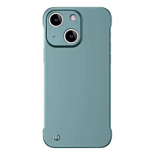 For iPhone 15 Frameless Metallic Paint Hybrid PC Phone Case(Green) - iPhone 15 Cases by PMC Jewellery | Online Shopping South Africa | PMC Jewellery | Buy Now Pay Later Mobicred