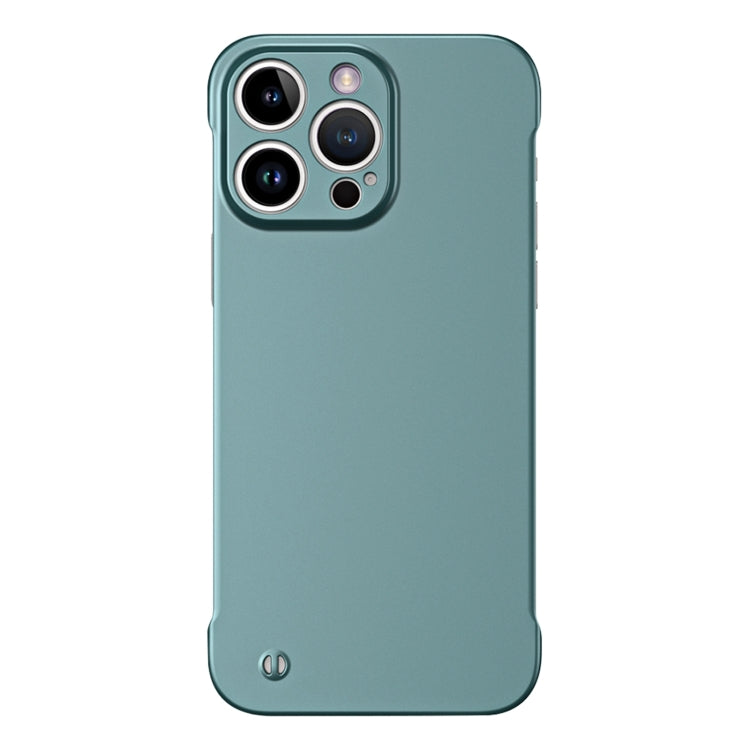 For iPhone 13 Pro Frameless Metallic Paint Hybrid PC Phone Case(Green) - iPhone 13 Pro Cases by PMC Jewellery | Online Shopping South Africa | PMC Jewellery | Buy Now Pay Later Mobicred