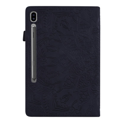 For Samsung Galaxy Tab S9 FE Calf Texture Embossed Leather Tablet Case(Black) - Galaxy Tab S9 FE by PMC Jewellery | Online Shopping South Africa | PMC Jewellery | Buy Now Pay Later Mobicred