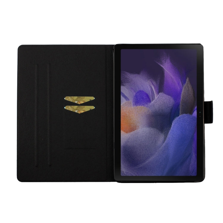 For Samsung Galaxy Tab A9+ Flower Pattern Horizontal Flip PU Tablet Case with Sleep / Wake-up Function(Small Floral) - Galaxy Tab A9 by PMC Jewellery | Online Shopping South Africa | PMC Jewellery