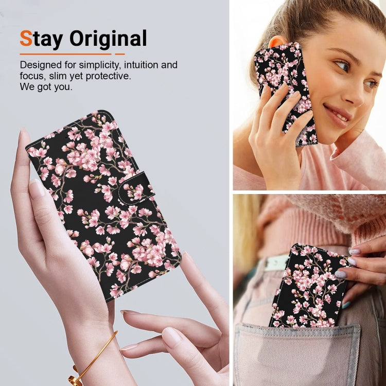 For Honor Magic6 Pro Crystal Texture Colored Drawing Leather Phone Case(Plum Bossom) - Honor Cases by PMC Jewellery | Online Shopping South Africa | PMC Jewellery | Buy Now Pay Later Mobicred