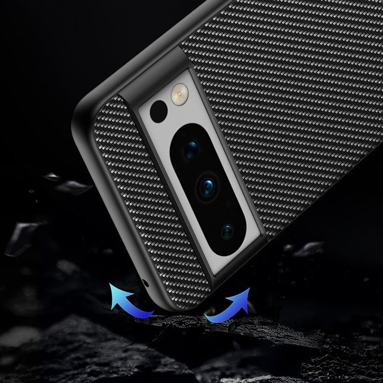 For Google Pixel 9 Pro Ultra-thin Carbon Fiber Texture Printing Phone Case(Gold) - Google Cases by PMC TechLife | Online Shopping South Africa | PMC TechLife | Buy Now Pay Later Mobicred
