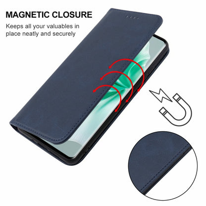 For vivo S18 Magnetic Closure Leather Phone Case(Blue) - S18 Cases by PMC Jewellery | Online Shopping South Africa | PMC Jewellery | Buy Now Pay Later Mobicred