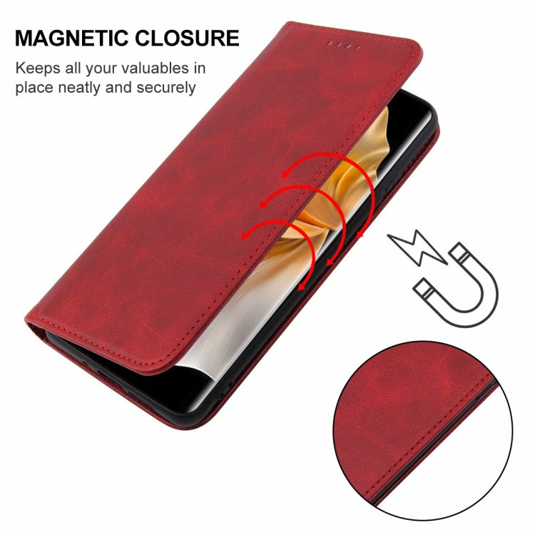 For vivo S18 Pro Magnetic Closure Leather Phone Case(Red) - S18 Pro Cases by PMC Jewellery | Online Shopping South Africa | PMC Jewellery | Buy Now Pay Later Mobicred