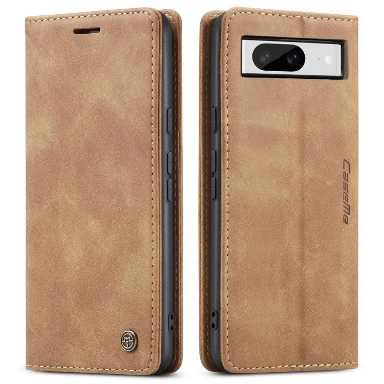 For Google Pixel 8 CaseMe 013 Multifunctional Horizontal Flip Leather Phone Case(Brown) - Google Cases by CaseMe | Online Shopping South Africa | PMC Jewellery | Buy Now Pay Later Mobicred