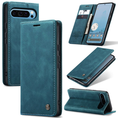 For Google Pixel 9 Pro XL CaseMe 013 Multifunctional Horizontal Flip Leather Phone Case(Blue) - Google Cases by CaseMe | Online Shopping South Africa | PMC Jewellery | Buy Now Pay Later Mobicred